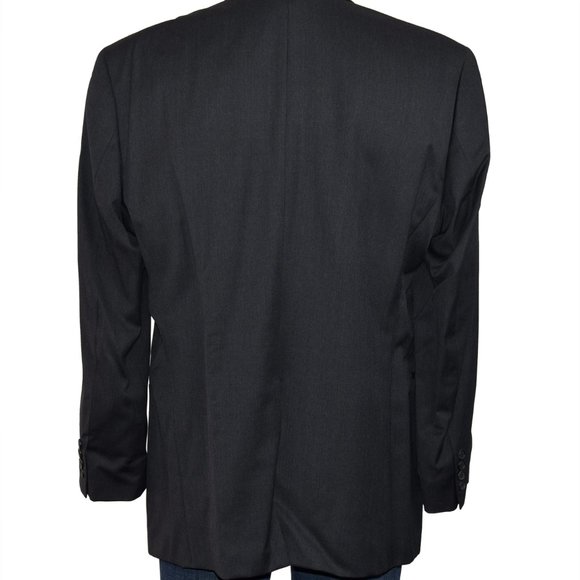 *Hugo Boss Super 100 Sz 40R Black 3 Button Jacket